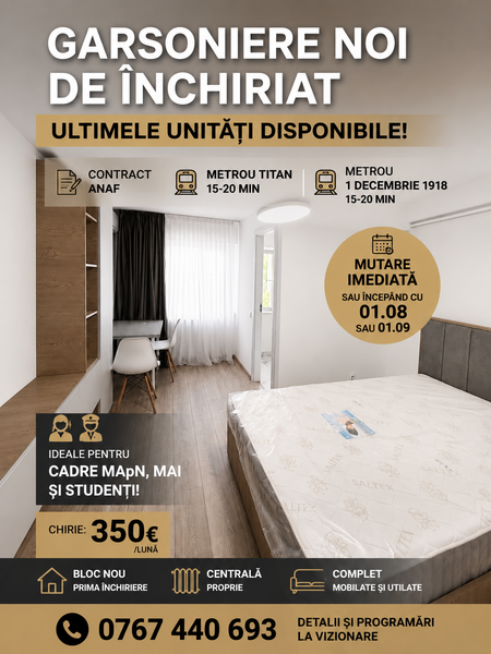 Titan, IOR, Park Lake, garsoniere, ultimele 30 unitati.